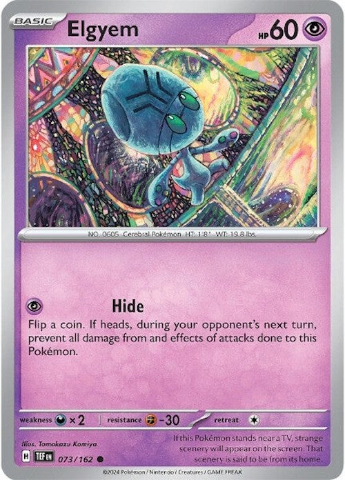 Elgyem (073/162) [Scarlet & Violet: Temporal Forces] | Good Games Cannington