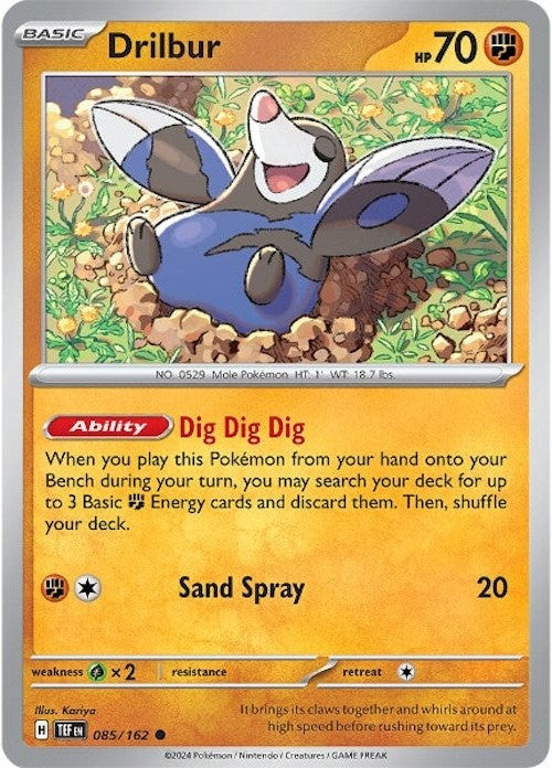 Drilbur (085/162) [Scarlet & Violet: Temporal Forces] | Good Games Cannington