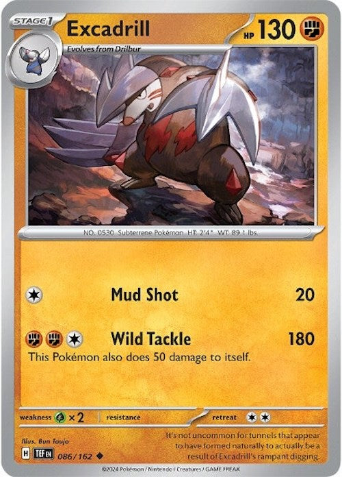Excadrill (086/162) [Scarlet & Violet: Temporal Forces] | Good Games Cannington