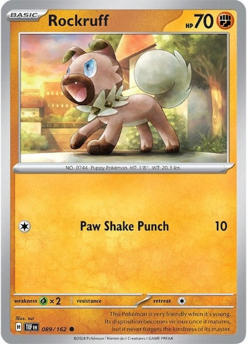Rockruff (089/162) [Scarlet & Violet: Temporal Forces] | Good Games Cannington