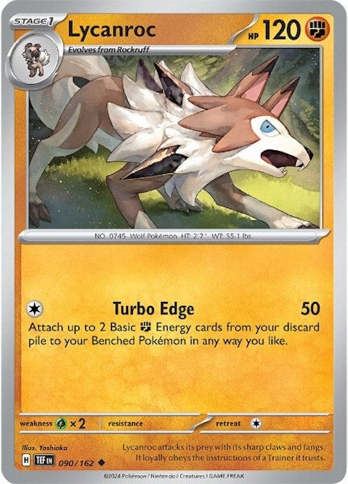 Lycanroc (090/162) [Scarlet & Violet: Temporal Forces] | Good Games Cannington