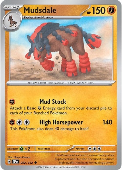 Mudsdale (092/162) [Scarlet & Violet: Temporal Forces] | Good Games Cannington