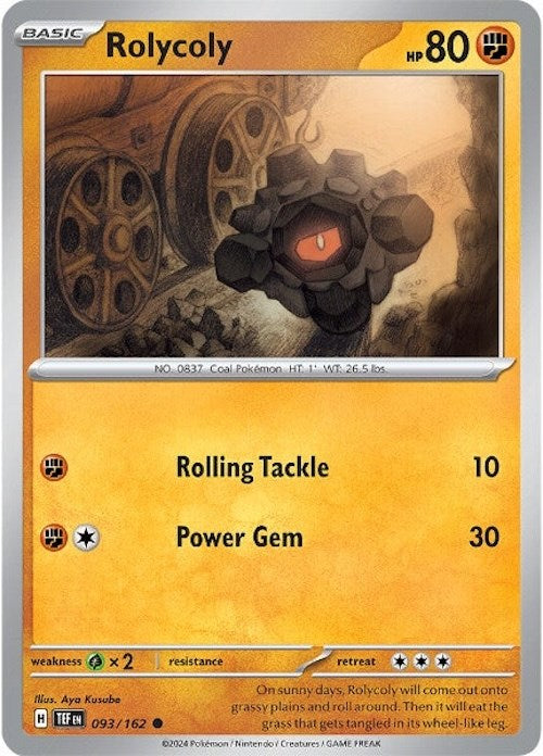 Rolycoly (093/162) [Scarlet & Violet: Temporal Forces] | Good Games Cannington