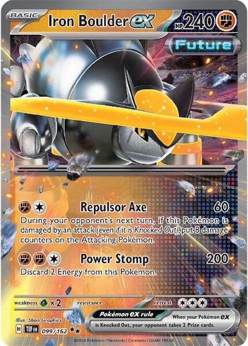 Iron Boulder ex (099/162) [Scarlet & Violet: Temporal Forces] | Good Games Cannington