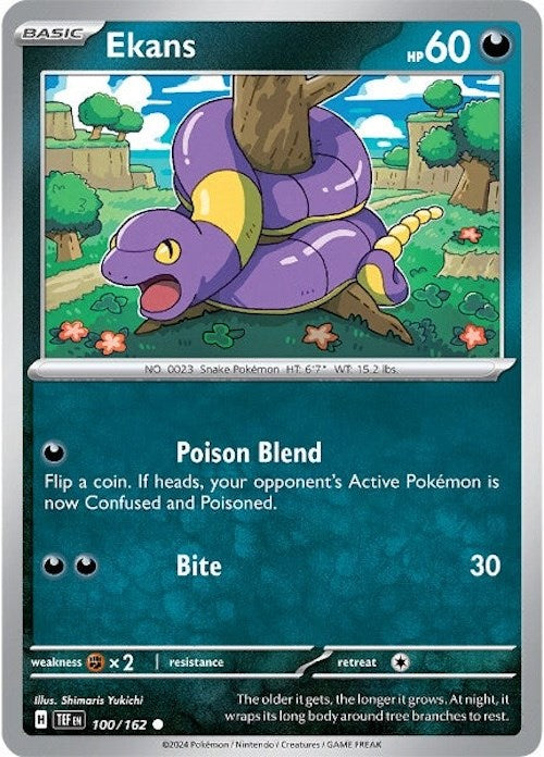 Ekans (100/162) [Scarlet & Violet: Temporal Forces] | Good Games Cannington