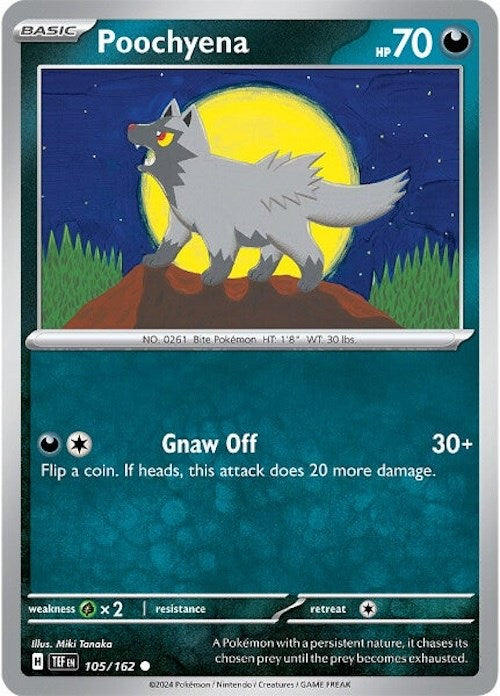 Poochyena (105/162) [Scarlet & Violet: Temporal Forces] | Good Games Cannington