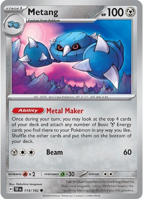 Metang (114/162) [Scarlet & Violet: Temporal Forces] | Good Games Cannington