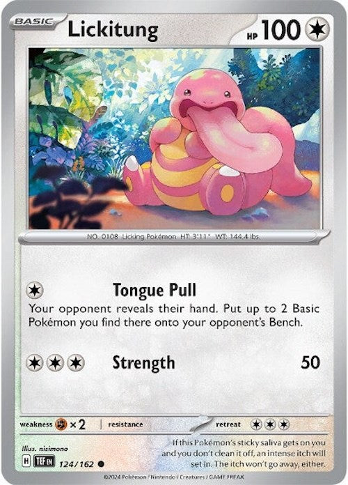 Lickitung (124/162) [Scarlet & Violet: Temporal Forces] | Good Games Cannington