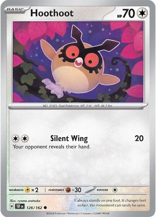 Hoothoot (126/162) [Scarlet & Violet: Temporal Forces] | Good Games Cannington