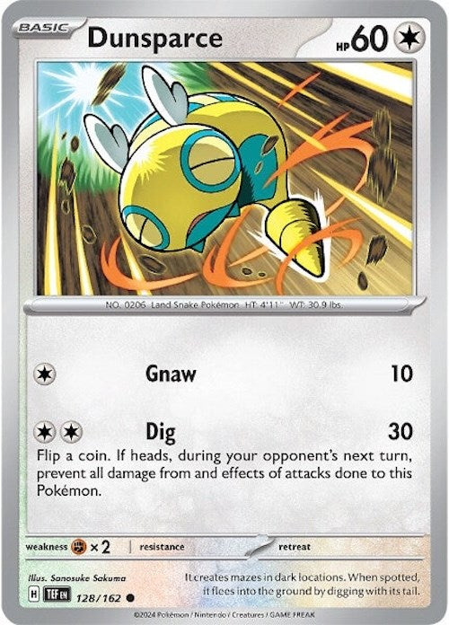 Dunsparce (128/162) [Scarlet & Violet: Temporal Forces] | Good Games Cannington