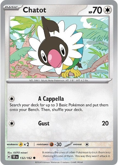 Chatot (132/162) [Scarlet & Violet: Temporal Forces] | Good Games Cannington