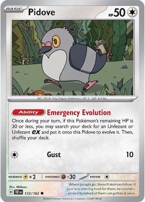 Pidove (133/162) [Scarlet & Violet: Temporal Forces] | Good Games Cannington