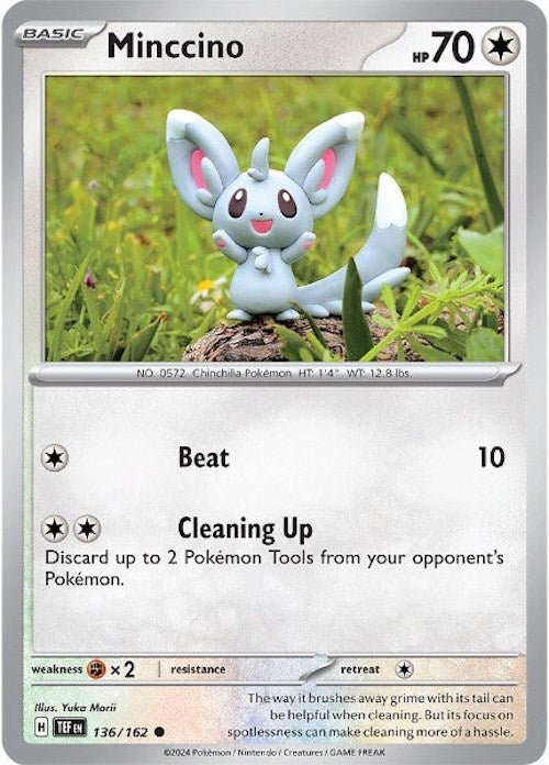 Minccino (136/162) [Scarlet & Violet: Temporal Forces] | Good Games Cannington