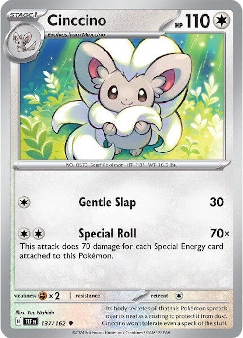 Cinccino (137/162) [Scarlet & Violet: Temporal Forces] | Good Games Cannington