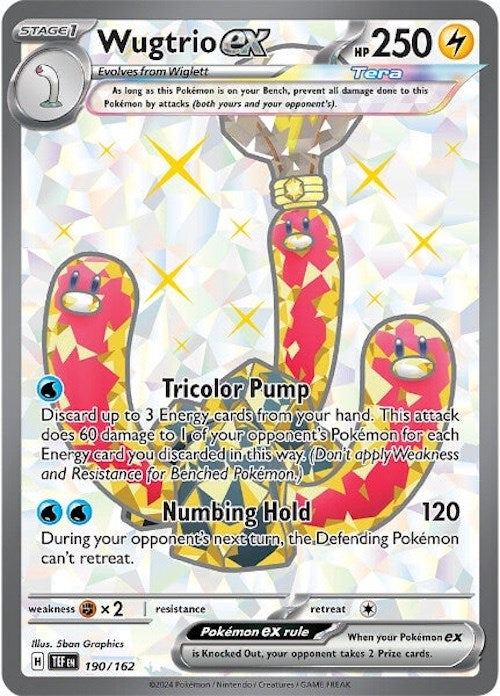Wugtrio ex (190/162) [Scarlet & Violet: Temporal Forces] | Good Games Cannington