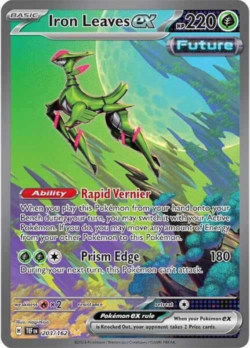 Iron Leaves ex (203/162) [Scarlet & Violet: Temporal Forces] | Good Games Cannington