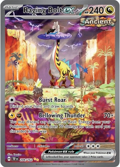 Raging Bolt ex (208/162) [Scarlet & Violet: Temporal Forces] | Good Games Cannington