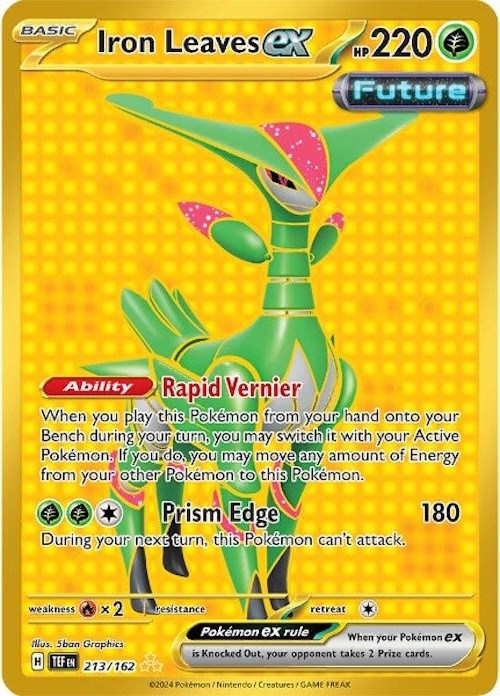 Iron Leaves ex (213/162) [Scarlet & Violet: Temporal Forces] | Good Games Cannington