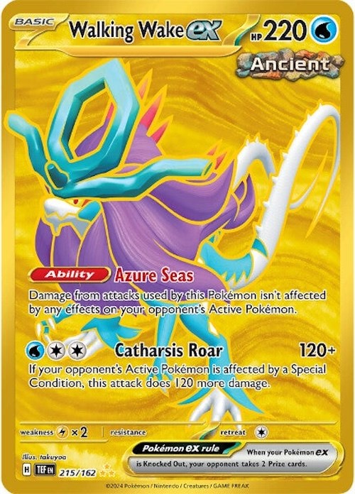 Walking Wake ex (215/162) [Scarlet & Violet: Temporal Forces] | Good Games Cannington