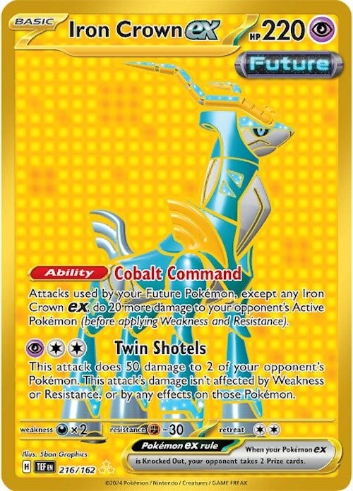 Iron Crown ex (216/162) [Scarlet & Violet: Temporal Forces] | Good Games Cannington