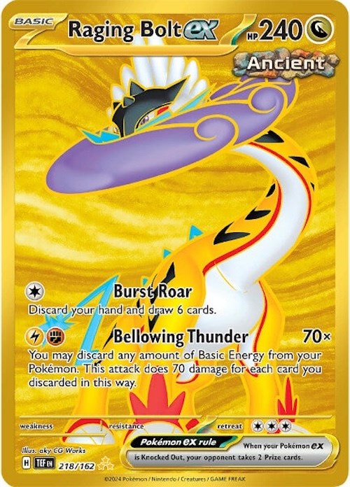 Raging Bolt ex (218/162) [Scarlet & Violet: Temporal Forces] | Good Games Cannington