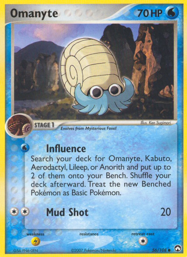 Omanyte (56/108) [EX: Power Keepers] | Good Games Cannington