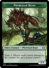 Phyrexian Mite (012) // Phyrexian Beast Double-Sided Token [Phyrexia: All Will Be One Tokens] | Good Games Cannington