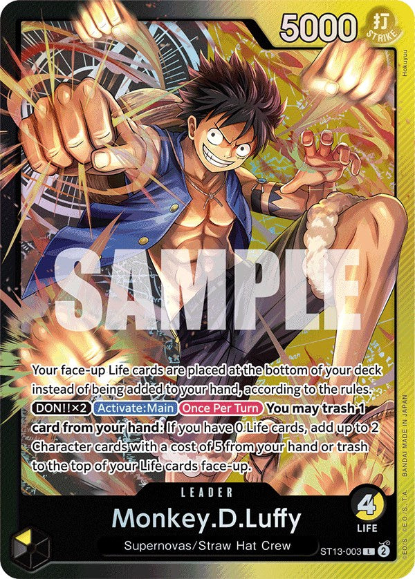 Monkey.D.Luffy [Ultra Deck: The Three Brothers] | Good Games Cannington