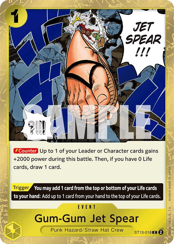 Gum-Gum Jet Spear [Ultra Deck: The Three Brothers] | Good Games Cannington