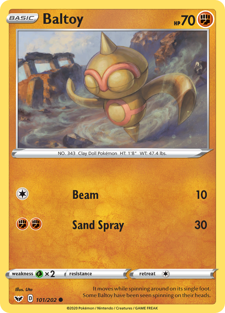 Baltoy (101/202) [Sword & Shield: Base Set] | Good Games Cannington