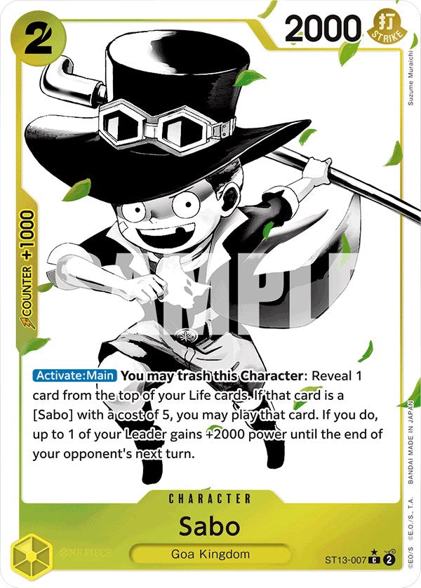 Sabo (Parallel) [Ultra Deck: The Three Brothers] | Good Games Cannington
