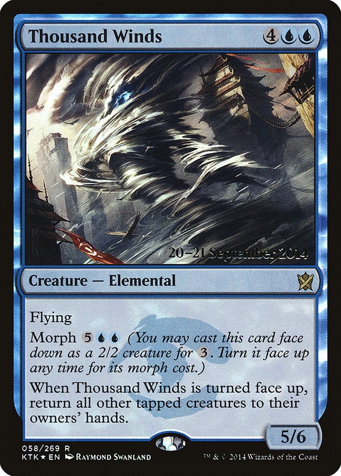 Thousand Winds [Khans of Tarkir Prerelease Promos] | Good Games Cannington
