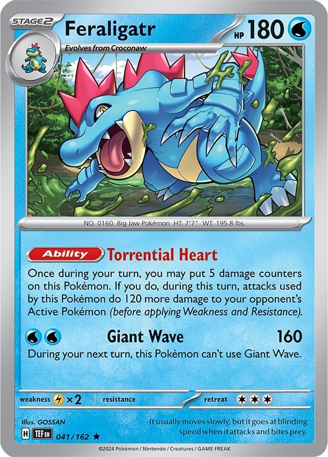 Feraligatr (041/162) (Theme Deck Exclusive) [Scarlet & Violet: Temporal Forces] | Good Games Cannington