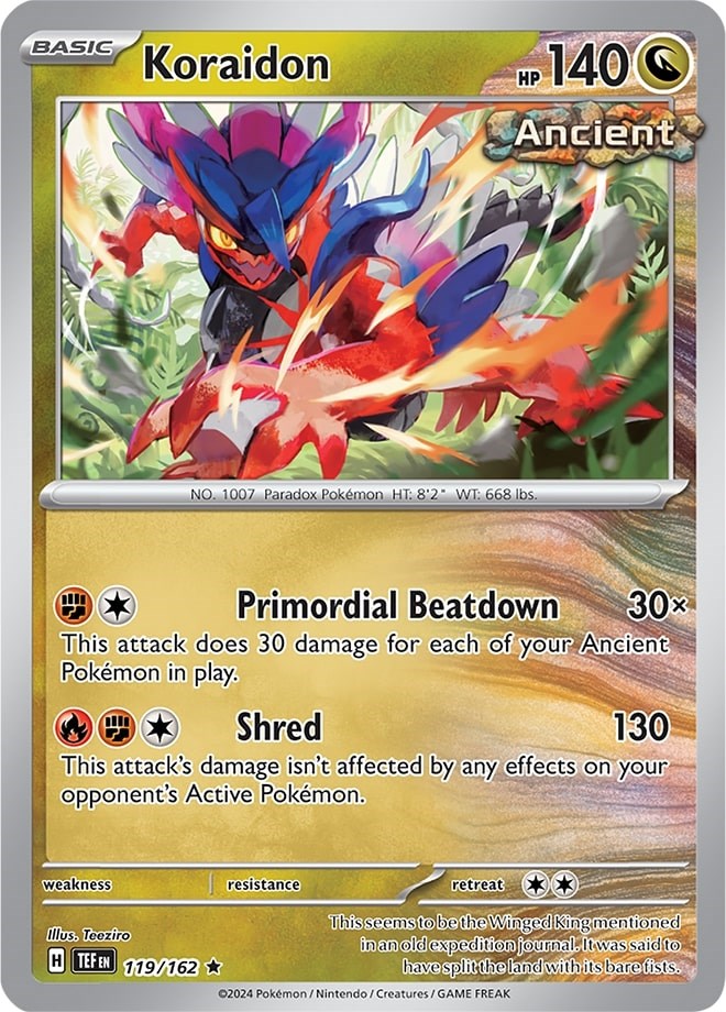 Koraidon (119/162) (Theme Deck Exclusive) [Scarlet & Violet: Temporal Forces] | Good Games Cannington
