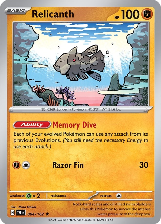 Relicanth (084/162) (Theme Deck Exclusive) [Scarlet & Violet: Temporal Forces] | Good Games Cannington