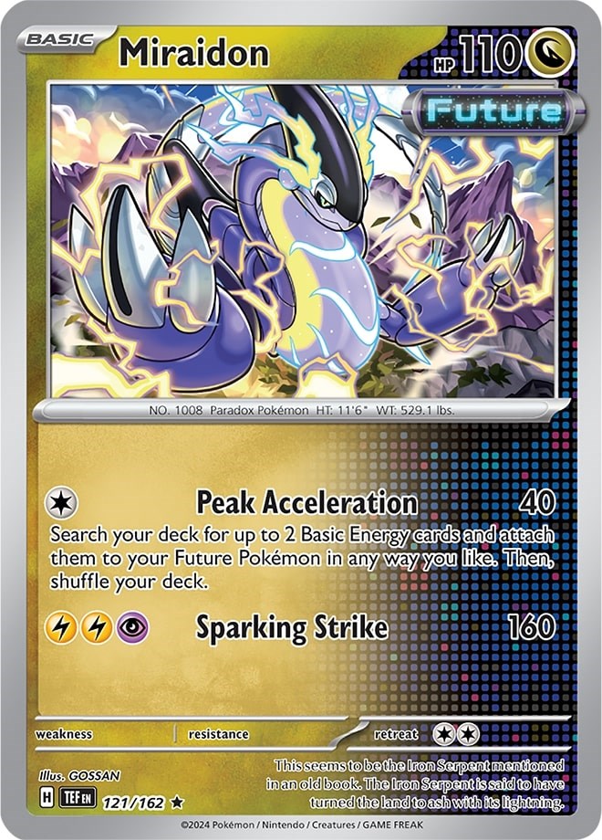 Miraidon (121/162) (Theme Deck Exclusive) [Scarlet & Violet: Temporal Forces] | Good Games Cannington