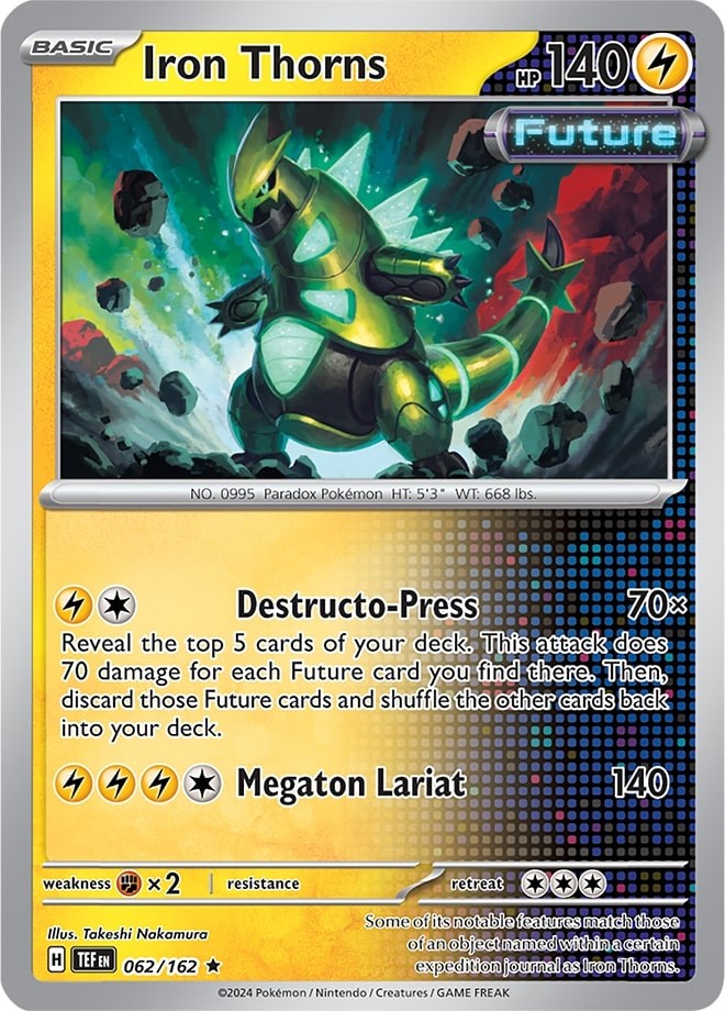 Iron Thorns (062/162) (Theme Deck Exclusive) [Scarlet & Violet: Temporal Forces] | Good Games Cannington