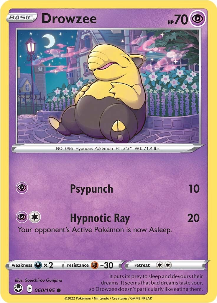 Drowzee (060/195) [Sword & Shield: Silver Tempest] | Good Games Cannington