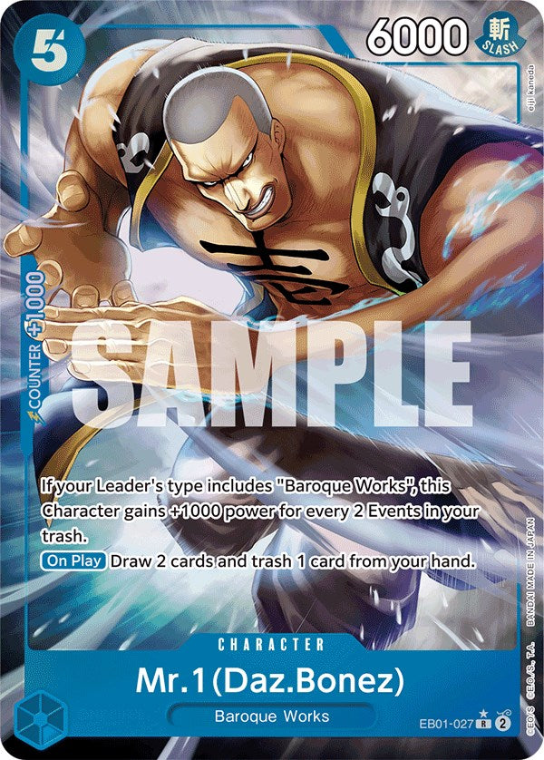 Mr. 1 (Daz.Bonez) (Alternate Art) [Extra Booster: Memorial Collection] | Good Games Cannington