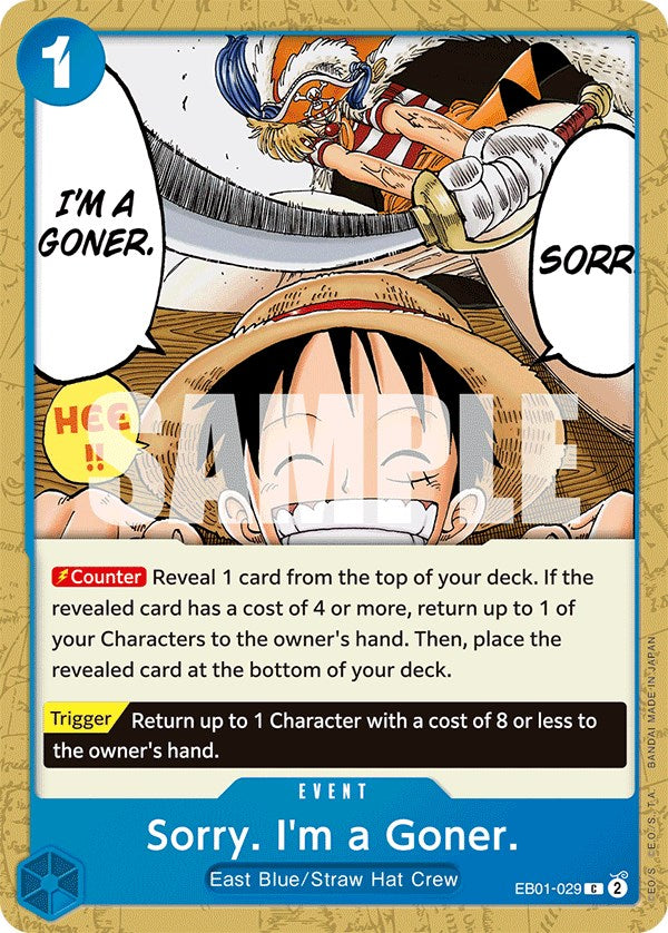 Sorry. I'm a Goner. [Extra Booster: Memorial Collection] | Good Games Cannington
