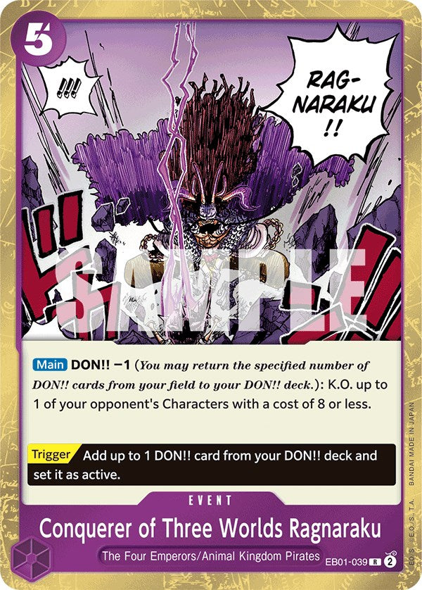 Conquerer of Three Worlds Ragnaraku [Extra Booster: Memorial Collection] | Good Games Cannington