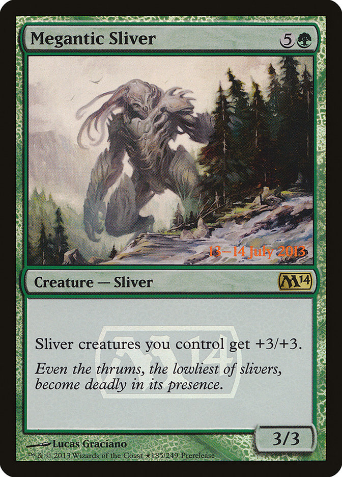 Megantic Sliver [Magic 2014 Prerelease Promos] | Good Games Cannington