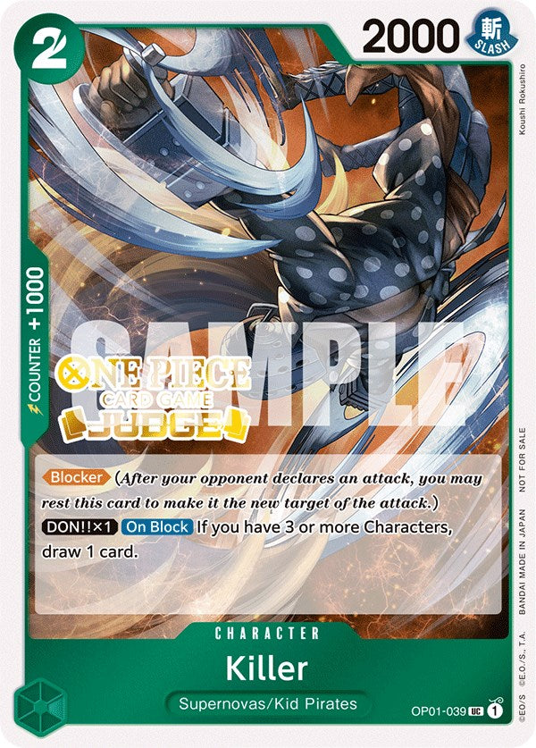 Killer (Judge Pack Vol. 3) [One Piece Promotion Cards] | Good Games Cannington