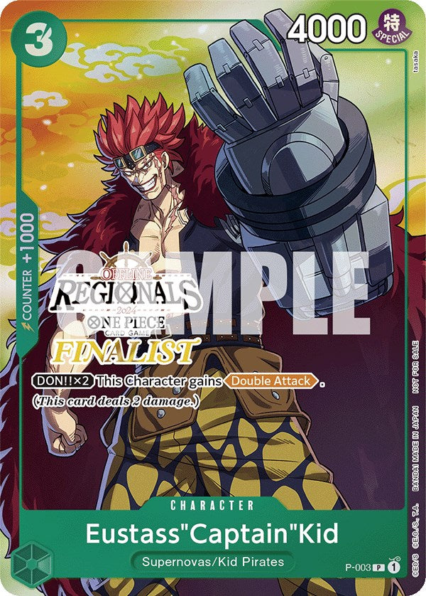 Eustass"Captain"Kid (Online Regional 2024 Vol. 2) [Finalist] [One Piece Promotion Cards] | Good Games Cannington