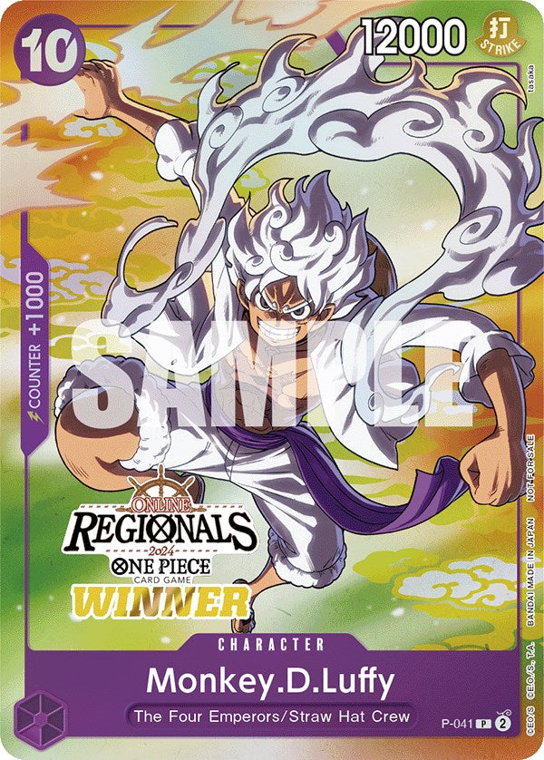 Monkey.D.Luffy (Online Regional 2024 Vol. 2) [Winner] [One Piece Promotion Cards] | Good Games Cannington