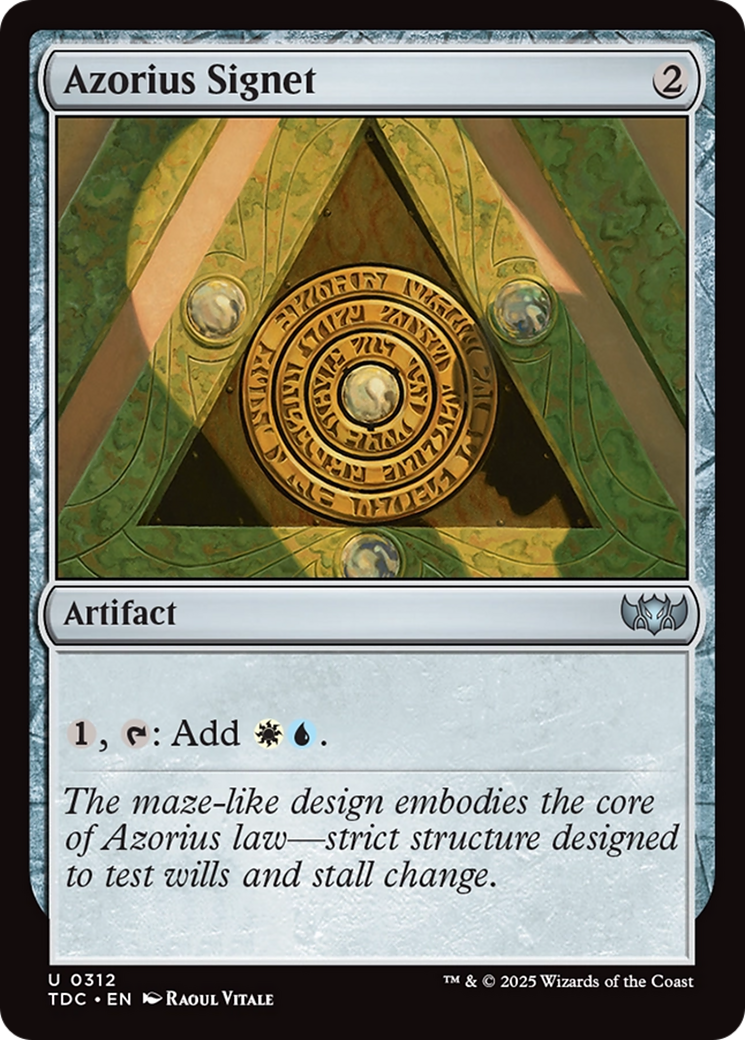 Azorius Signet [Tarkir: Dragonstorm Commander] | Good Games Cannington