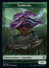 Saproling // Knight Double-Sided Token [Dominaria United Tokens] | Good Games Cannington