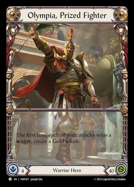 Olympia, Prized Fighter [HER107] (Promo)  Rainbow Foil | Good Games Cannington
