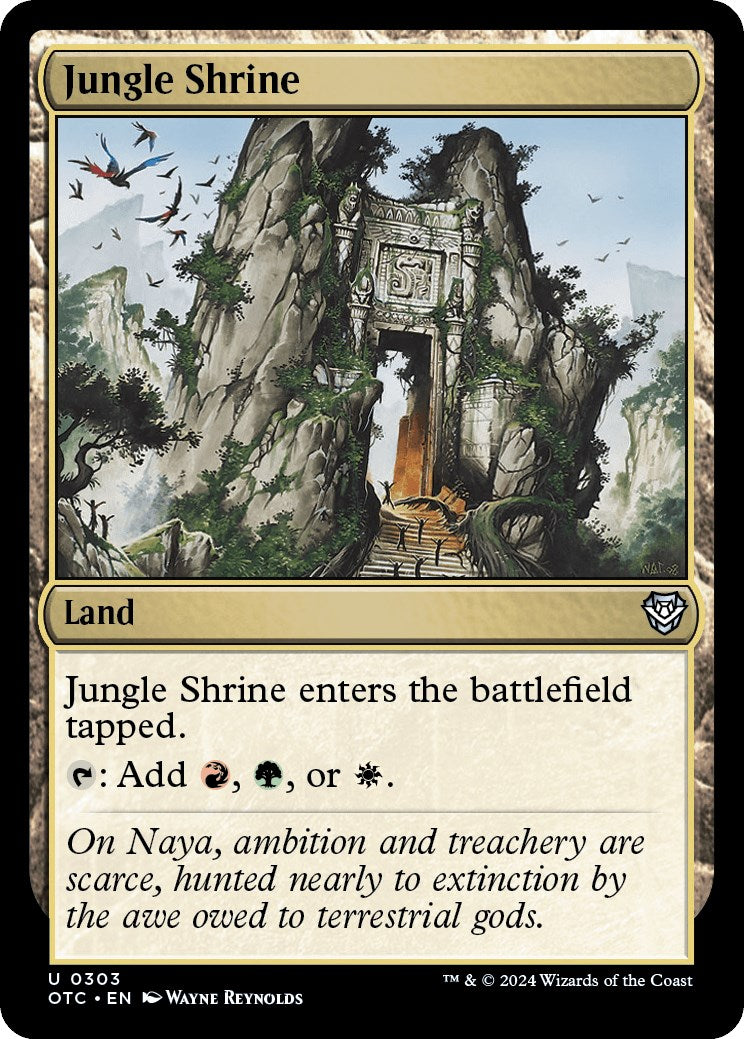 Jungle Shrine [Outlaws of Thunder Junction Commander] | Good Games Cannington
