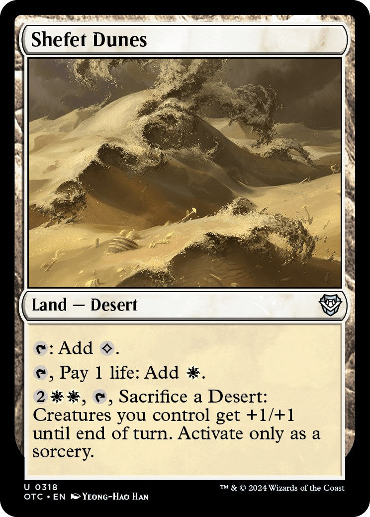 Shefet Dunes [Outlaws of Thunder Junction Commander] | Good Games Cannington